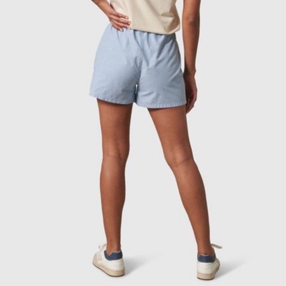 United By Blue Women's 3" Organic Pull-On Shorts - Striped/Chambray M    NWT - Picture 4 of 4